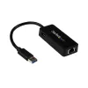 StarTech.com USB 3.0 - Gigabit Ethernet -adapteri NIC USB-portilla – musta