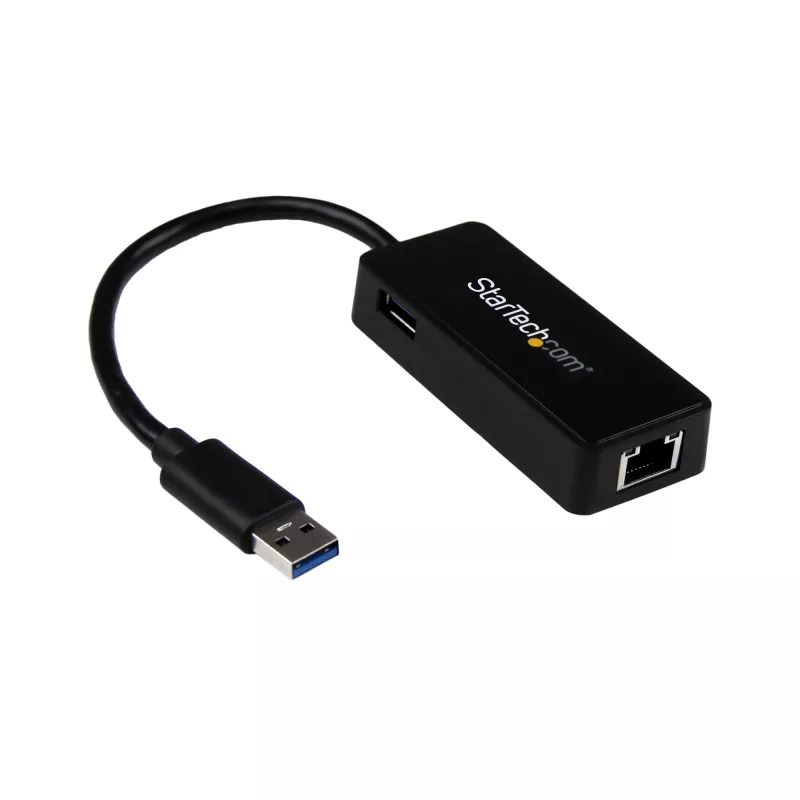 StarTech.com USB 3.0 - Gigabit Ethernet -adapteri NIC USB-portilla – musta