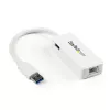 StarTech.com USB 3.0 - Gigabit Ethernet -adapteri NIC USB-portilla – valkoinen
