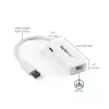 StarTech.com USB 3.0 - Gigabit Ethernet -adapteri NIC USB-portilla – valkoinen