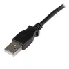 StarTech.com 1 m USB 2.0 A - vasemmalle kulmikas B -kaapeli – uros/uros
