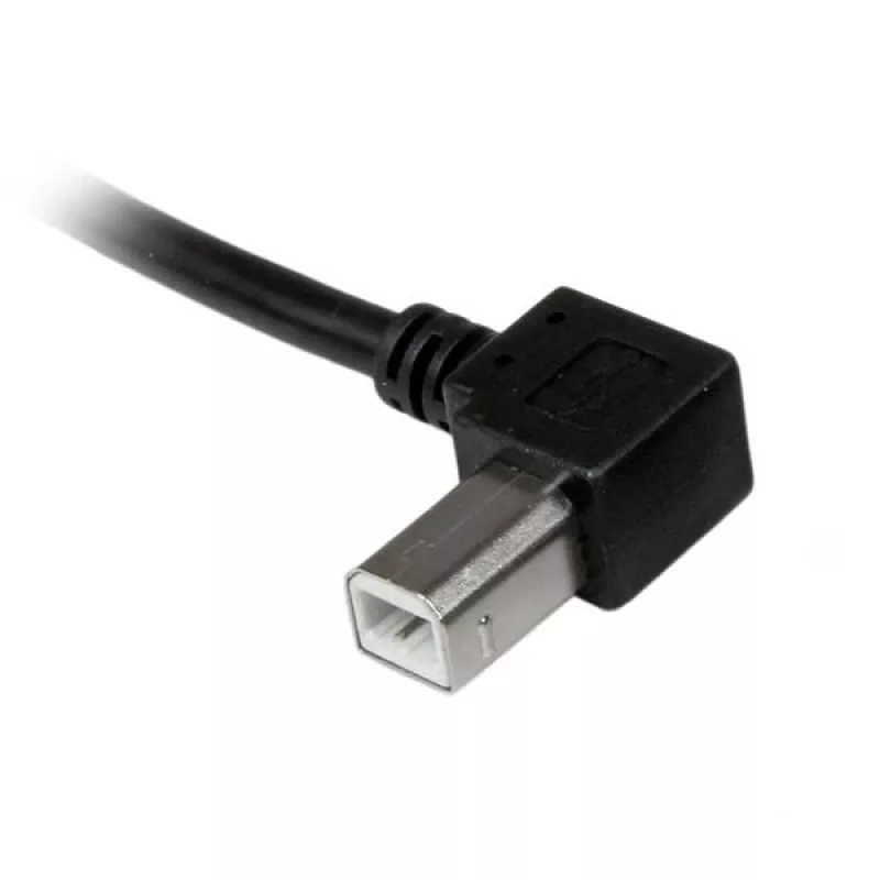 StarTech.com 2 m USB 2.0 A - vasemmalle kulmikas B -kaapeli – uros/uros