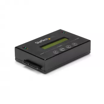 StarTech.com 1:1 erillinen kiintolevyjen kopioija ja tyhjentäjä, SATA HDD/SSD -levyjen kloonaaja ja tyhjentäjä, LCD-näyttö, TAA-yhteensopiva, käyttöjärjestelmäriippumaton