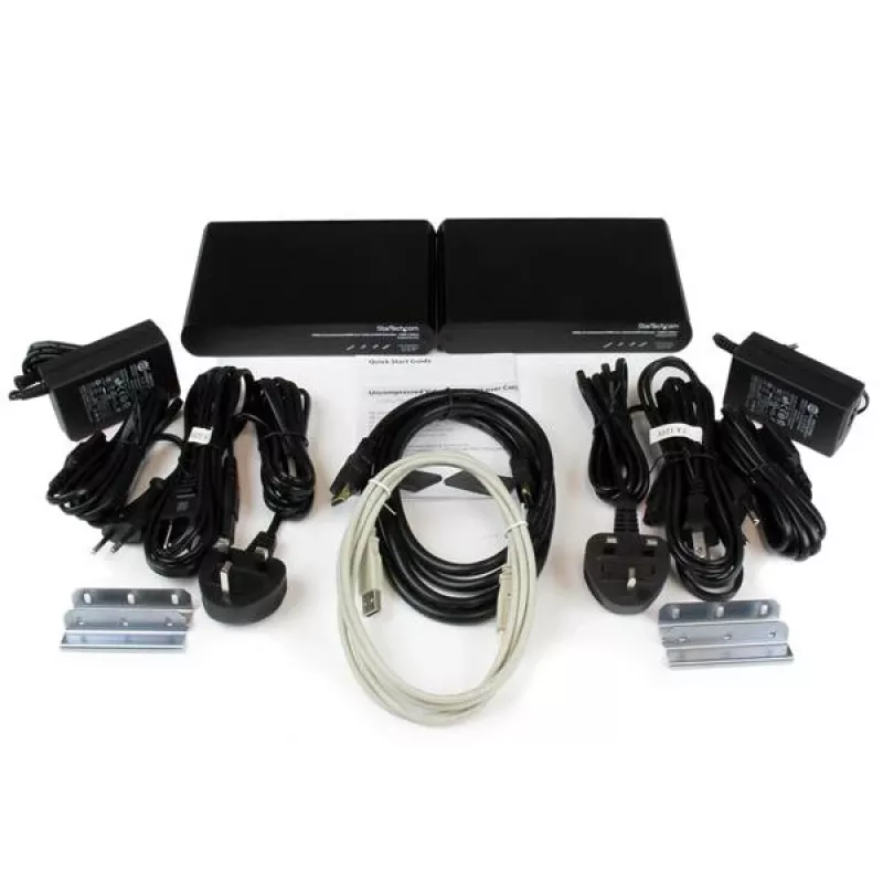 StarTech.com USB HDMI Cat 5e / Cat 6 -kaapelin yli -KVM-konsolijatko pakkaamattomalla 1080p-videolla – 100 m