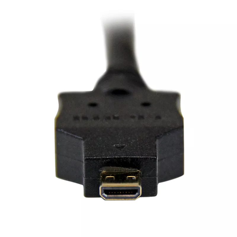 StarTech.com 2 m Micro-HDMI - DVI -kaapeli – Micro-HDMI - DVI -adapterikaapeli – videoliitäntäkaapeli Micro-HDMI tyyppi D - DVI-D Single Link -näyttö/display/projektori – kestävä