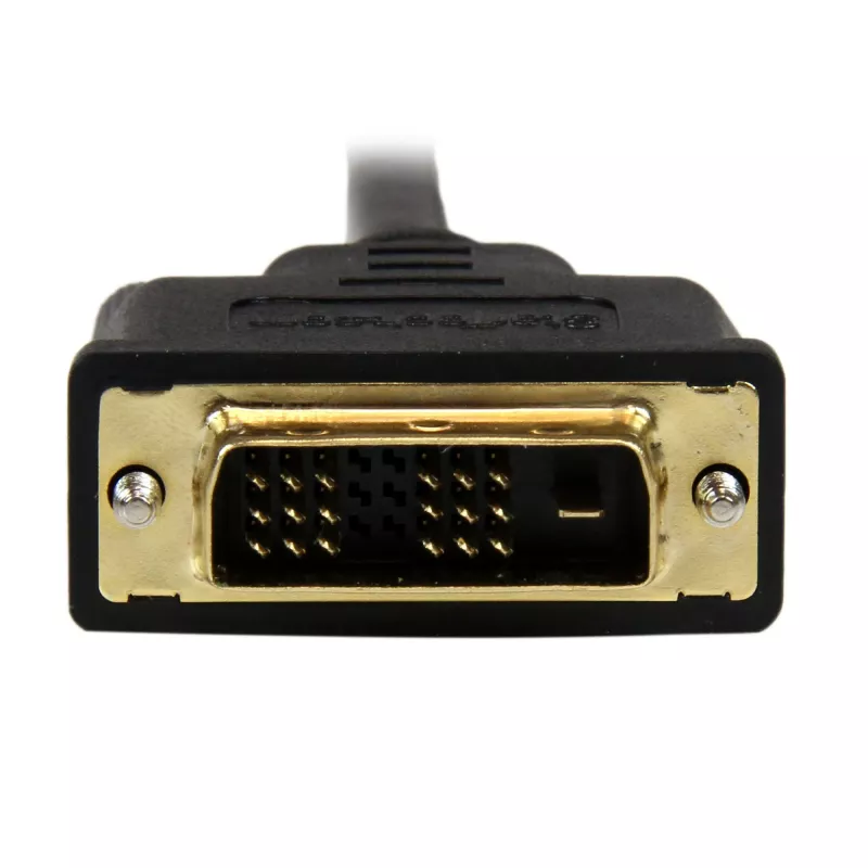 StarTech.com 2 m Micro-HDMI - DVI -kaapeli – Micro-HDMI - DVI -adapterikaapeli – videoliitäntäkaapeli Micro-HDMI tyyppi D - DVI-D Single Link -näyttö/display/projektori – kestävä