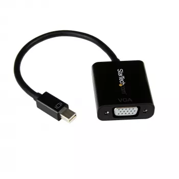 StarTech.com Mini DisplayPort - VGA -adapteri – aktiivinen Mini DP - VGA -muunnin – 1080p-video – mDP tai Thunderbolt 1/2 Mac/PC - VGA-näyttö/projektori/display – mDP 1.2 - VGA-dongle – musta