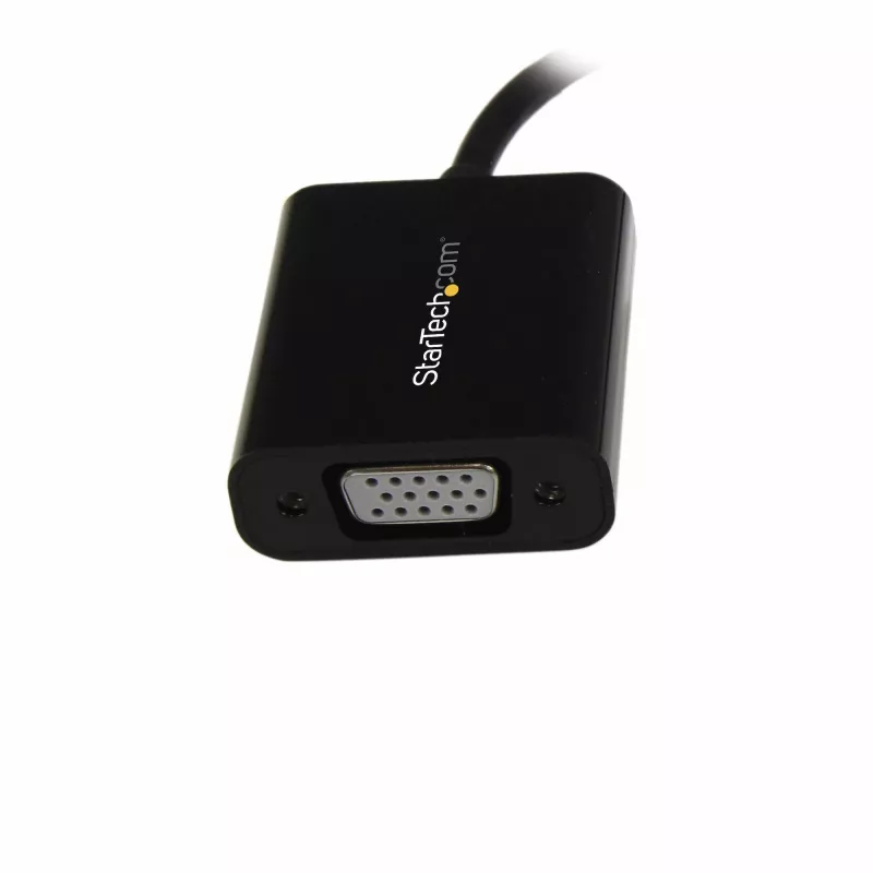 StarTech.com Mini DisplayPort - VGA -adapteri – aktiivinen Mini DP - VGA -muunnin – 1080p-video – mDP tai Thunderbolt 1/2 Mac/PC - VGA-näyttö/projektori/display – mDP 1.2 - VGA-dongle – musta