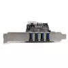 StarTech.com 4-porttinen PCI Express (PCIe) SuperSpeed USB 3.0 -korttiadapteri 2 dedikoidulla 5 Gbit/s -kanavalla – UASP – SATA / LP4 virransyöttö