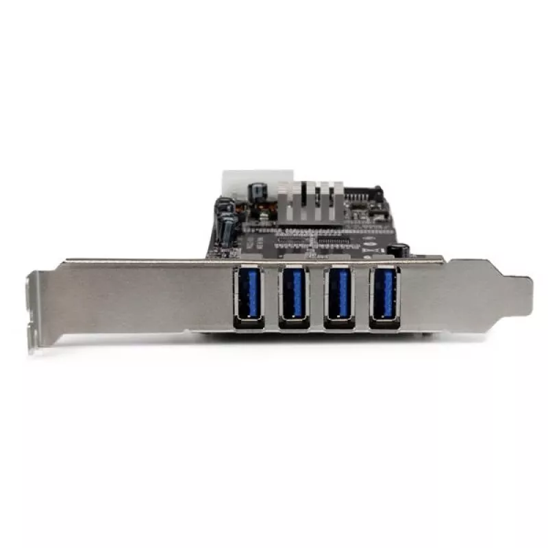 StarTech.com 4-porttinen PCI Express (PCIe) SuperSpeed USB 3.0 -korttiadapteri 2 dedikoidulla 5 Gbit/s -kanavalla – UASP – SATA / LP4 virransyöttö