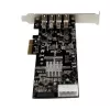 StarTech.com 4-porttinen PCI Express (PCIe) SuperSpeed USB 3.0 -korttiadapteri 2 dedikoidulla 5 Gbit/s -kanavalla – UASP – SATA / LP4 virransyöttö