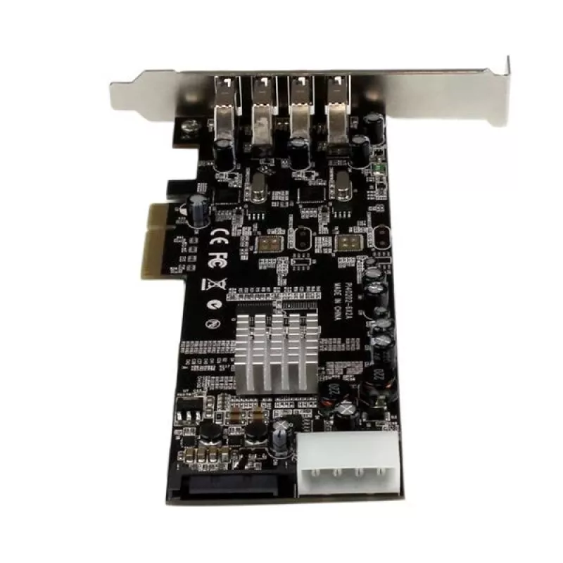 StarTech.com 4-porttinen PCI Express (PCIe) SuperSpeed USB 3.0 -korttiadapteri 2 dedikoidulla 5 Gbit/s -kanavalla – UASP – SATA / LP4 virransyöttö