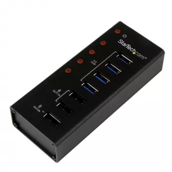 StarTech.com 4-porttinen USB 3.0 -keskitin sekä 3 erillistä USB-latausporttia…