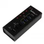 StarTech.com 4-porttinen USB 3.0 -keskitin sekä 3 erillistä USB-latausporttia…