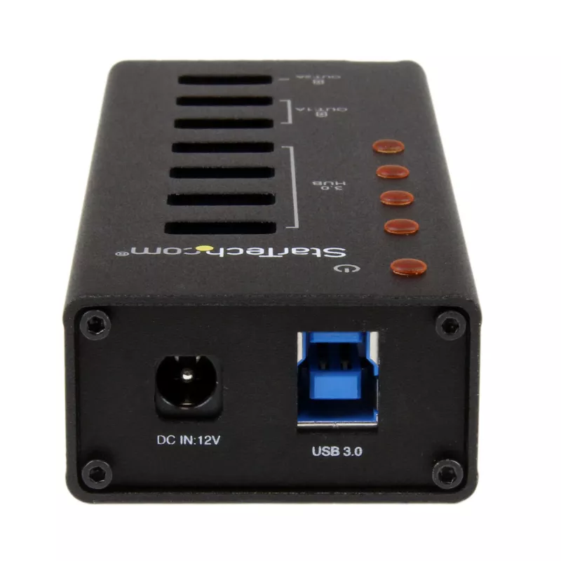 StarTech.com 4-porttinen USB 3.0 -keskitin sekä 3 erillistä USB-latausporttia…