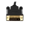 StarTech.com 1 m DisplayPort–DVI-kaapeli – 1080p-video – aktiivinen DisplayPort–DVI-sovitinkaapeli – DisplayPort–DVI-D-kaapelimuunnin Single Link – DP 1.2 – DVI-monitorikaapeli