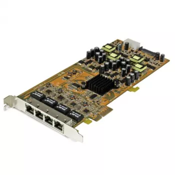 StarTech.com 4-porttinen Gigabit Power over Ethernet PCIe -verkkokortti – PSE / PoE PCI Express NIC – TAA