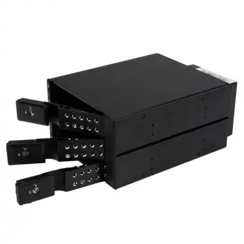 StarTech.com 3-paikkainen alumiininen trayless hot-swap -mobiilikehikon taustalevy 3,5 tuuman SAS II/SATA III – 6 Gbps HDD
