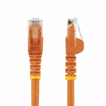StarTech.com 3 m CAT6 Ethernet-kaapeli – oranssi CAT 6 gigabit Ethernet-johto – 250 MHz 100W PoE RJ45 UTP verkko-/patch-kaapeli, ilman lukituskieltä, vedonpoistolla, yksittäin testattu