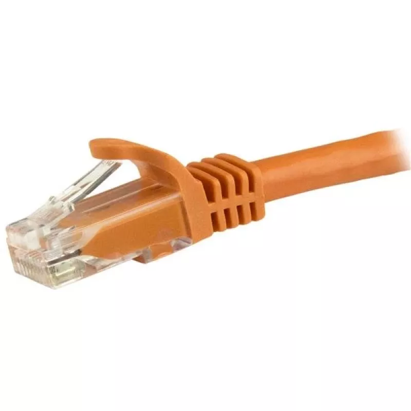 StarTech.com 5 m CAT6 Ethernet-kaapeli – oranssi CAT 6 gigabit Ethernet-kaapeli – 250MHz 100W PoE RJ45 UTP verkko-/patch-kaapeli ilman lukituskieltä, vedonpoistolla, yksittäin testattu