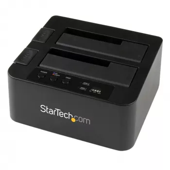 StarTech.com kaksipaikkainen kiintolevyn kopioija, erillinen USB 3.0 (5 Gbit/s) / eSATA – 2,5/3,5 tuuman SATA III HDD/SSD -kloonaaja/kopioija, kiintolevytelakka, kiintolevykloonaaja
