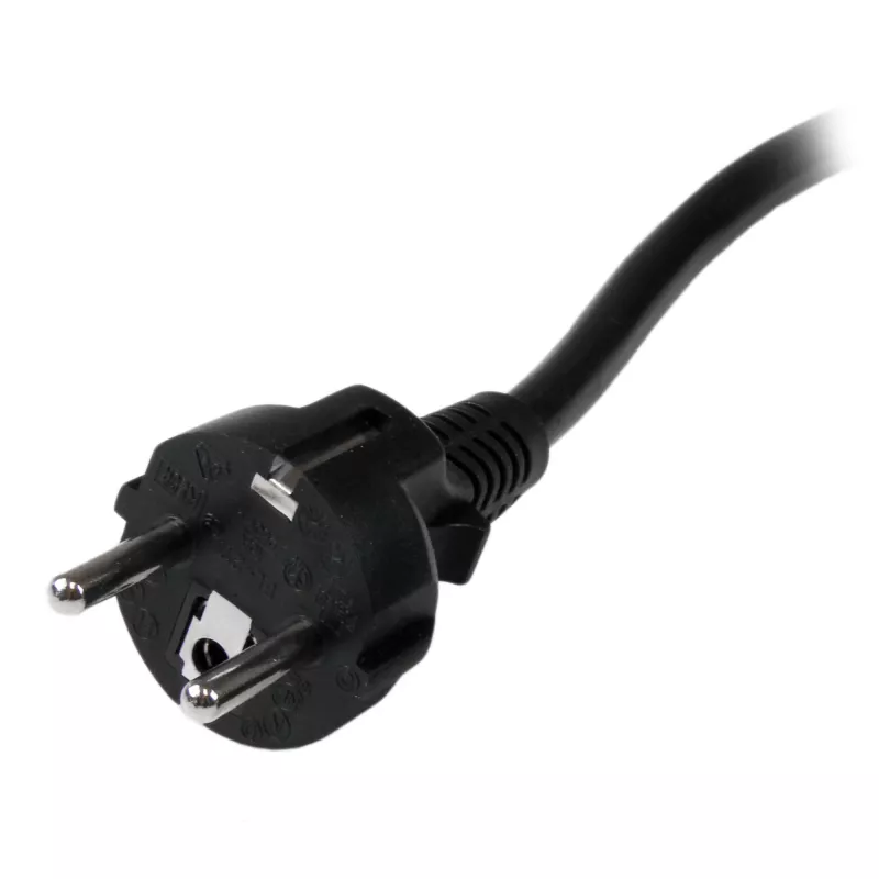 StarTech.com 2 m (6ft) tietokoneen virtakaapeli, 16AWG, EU Schuko - C19, 16A 250V, musta vara-AC-virtakaapeli, tulostimen virtakaapeli, PC-virtalähdekaapeli, näytön virtakaapeli – UL-hyväksytty