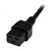 StarTech.com 2 m (6ft) tietokoneen virtakaapeli, 16AWG, EU Schuko - C19, 16A 250V, musta vara-AC-virtakaapeli, tulostimen virtakaapeli, PC-virtalähdekaapeli, näytön virtakaapeli – UL-hyväksytty