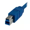 StarTech.com 1 m SuperSpeed USB 3.0 -kaapeli A – B - M/M, 1 m, USB A, USB B, USB 3.2 Gen 1 (3.1 Gen 1), uros/uros, sininen
