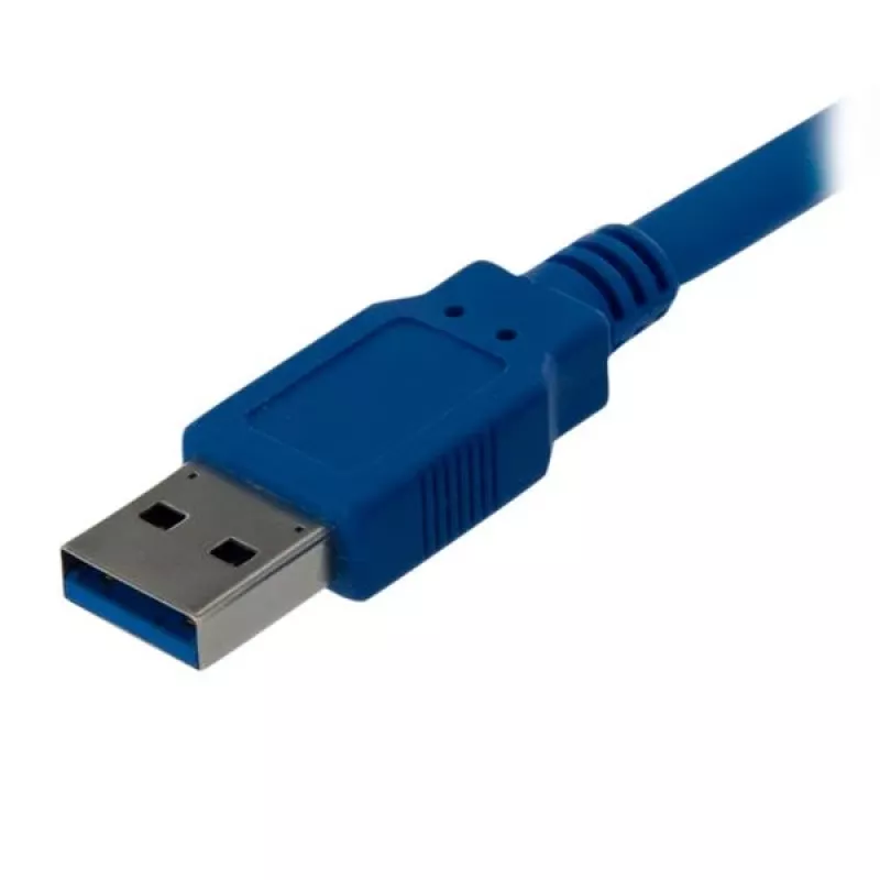 StarTech.com 1 m SuperSpeed USB 3.0 -kaapeli A – B - M/M, 1 m, USB A, USB B, USB 3.2 Gen 1 (3.1 Gen 1), uros/uros, sininen