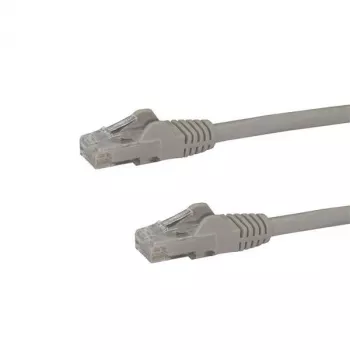 StarTech.com 1 m CAT6 Ethernet -kaapeli – harmaa CAT 6 Gigabit Ethernet -kaapeli – 250 MHz 100 W PoE RJ45 UTP verkko-/patch-kaapeli ilman lukituskieltä vedonpoistolla, yksittäin testattu
