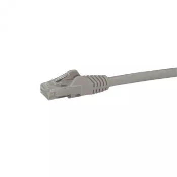 StarTech.com 1 m CAT6 Ethernet -kaapeli – harmaa CAT 6 Gigabit Ethernet -kaapeli – 250 MHz 100 W PoE RJ45 UTP verkko-/patch-kaapeli ilman lukituskieltä vedonpoistolla, yksittäin testattu