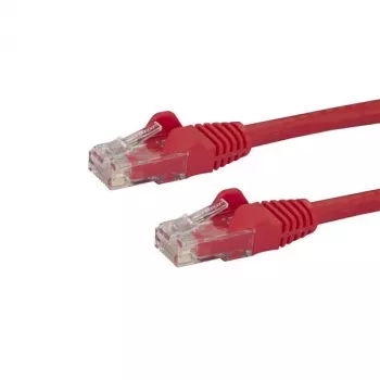 StarTech.com 2m CAT6 Ethernet-kaapeli – Red CAT 6 Gigabit Ethernet -johto – 250MHz 100W PoE RJ45 UTP verkko-/patch-kaapeli ilman lukituskieltä vedonpoistolla yksittäin testattu