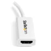 StarTech.com Mini DisplayPort – HDMI -sovitin - aktiivinen mDP – HDMI -videomuunnin - 4K 30 Hz - Mini DP tai Thunderbolt 1/2 Mac/PC – HDMI-monitori/televisio/näyttö - mDP 1.2 – HDMI -sovitindongle - valkoinen