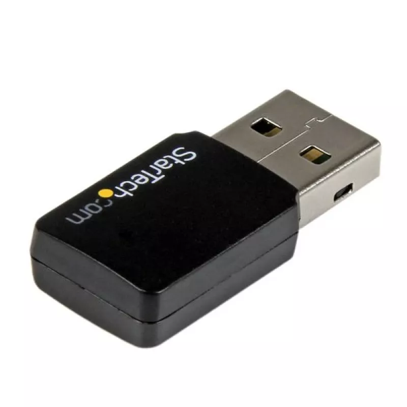 StarTech.com USB 2.0 AC600 Mini Dual-Band Wireless-AC -verkkosovitin - 1T1R 802.11ac WLAN-sovitin