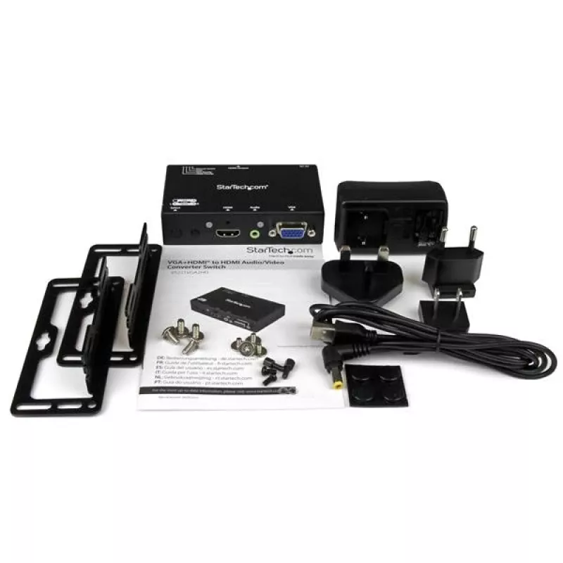 StarTech.com 2x1 HDMI + VGA – HDMI -muunninkytkin automaatti- ja prioriteettikytkennällä – 1080p