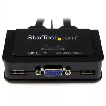 StarTech.com 2-porttinen USB VGA -kaapeli-KVM-kytkin – USB-virralla toimiva kaukosäätimellä