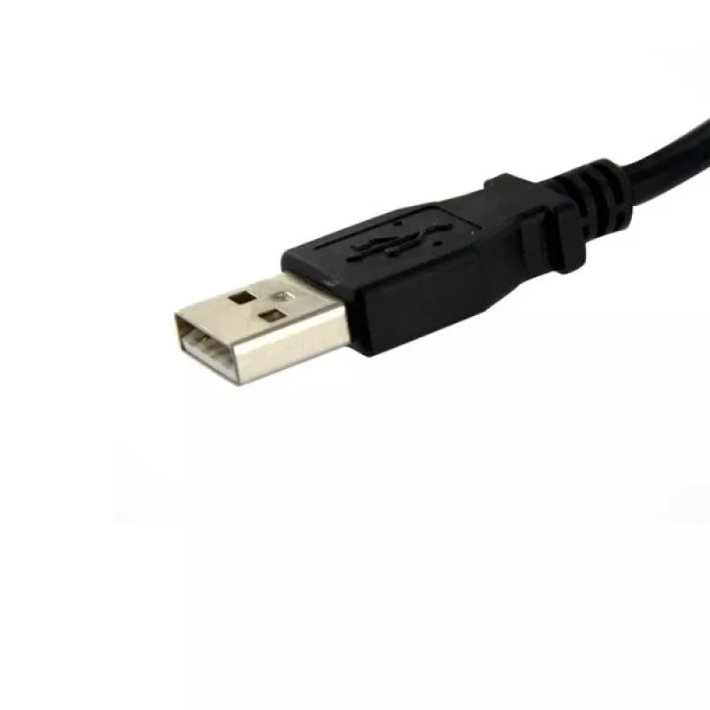 StarTech.com 2 ft paneeliasennettava USB-kaapeli A – A - F/M, 0,6 m, USB A, USB A, USB 2.0, uros/naaras, musta