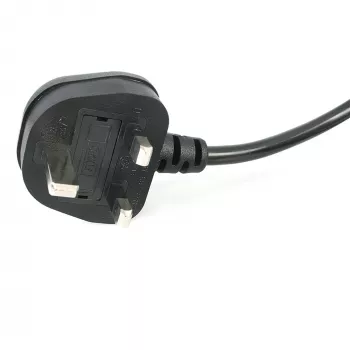 StarTech.com 3ft (1m) UK kannettavan virtajohto, BS 1363 - C7, 2,5A 250V, 18AWG, musta, UK kannettavan varajohto, tulostimen virtajohto, AC kannettavan laturijohto, kannettavan virtalähdejohto