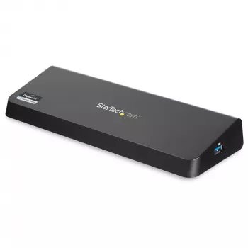 StarTech.com USB 3.0 -telakka kahdelle näytölle HDMI:llä ja 4K DisplayPortilla – USB 3.0 – 4x USB-A, Ethernet, HDMI ja DP – yleinen USB Type-A -kannettavan tietokoneen telakka Macille ja Windowsille