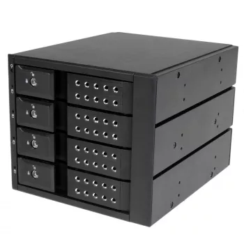StarTech.com 4-paikkainen alumiininen trayless hot-swap -mobiilikehikon taustalevy 3,5