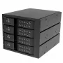 StarTech.com 4-paikkainen alumiininen trayless hot-swap -mobiilikehikon taustalevy 3,5 inch SAS II/SATA III – 6 Gbit/s HDD