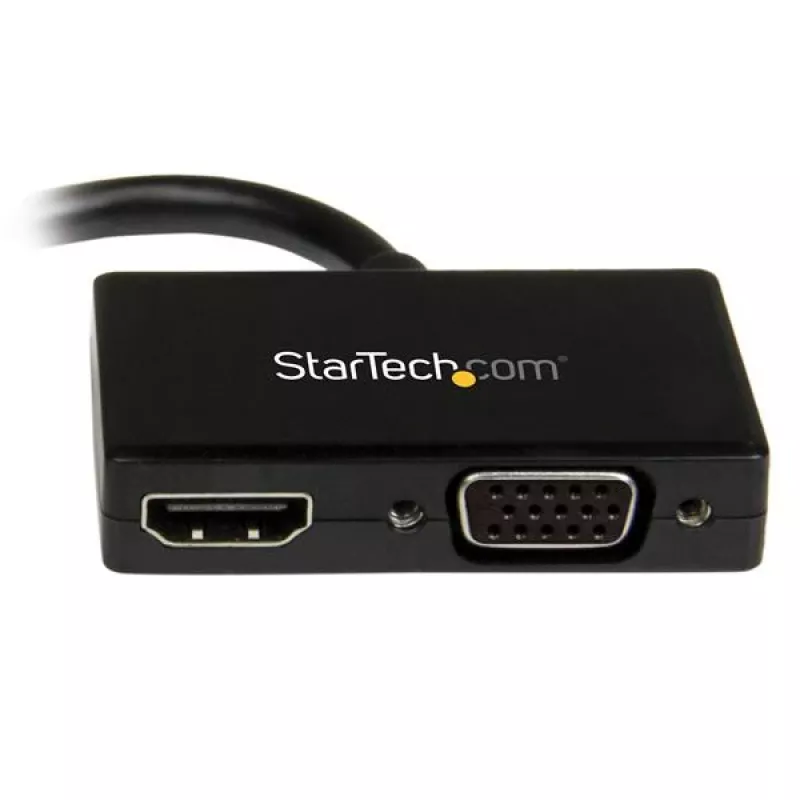 StarTech.com Travel A/V -sovitin: 2-in-1 Mini DisplayPort – HDMI tai VGA -muunnin