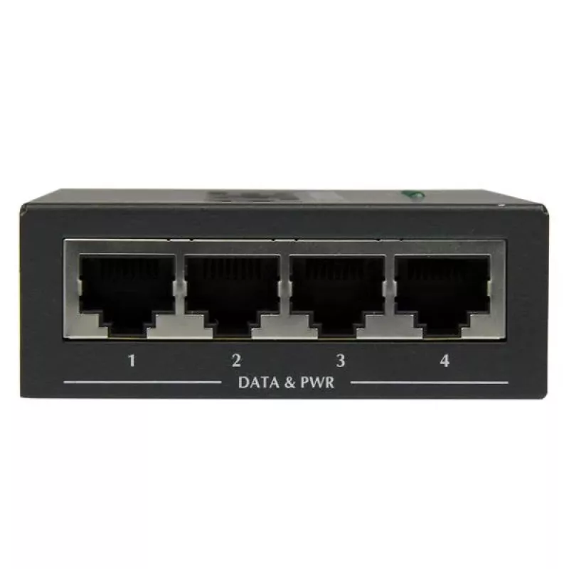 StarTech.com 4-porttinen Gigabit Midspan – PoE+ -injektori – 802.3at/af