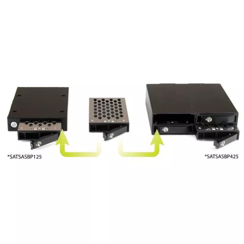 StarTech.com 4-asemainen vaihtokehys-taustalevy 2,5 tuuman SATA/SAS-asemille
