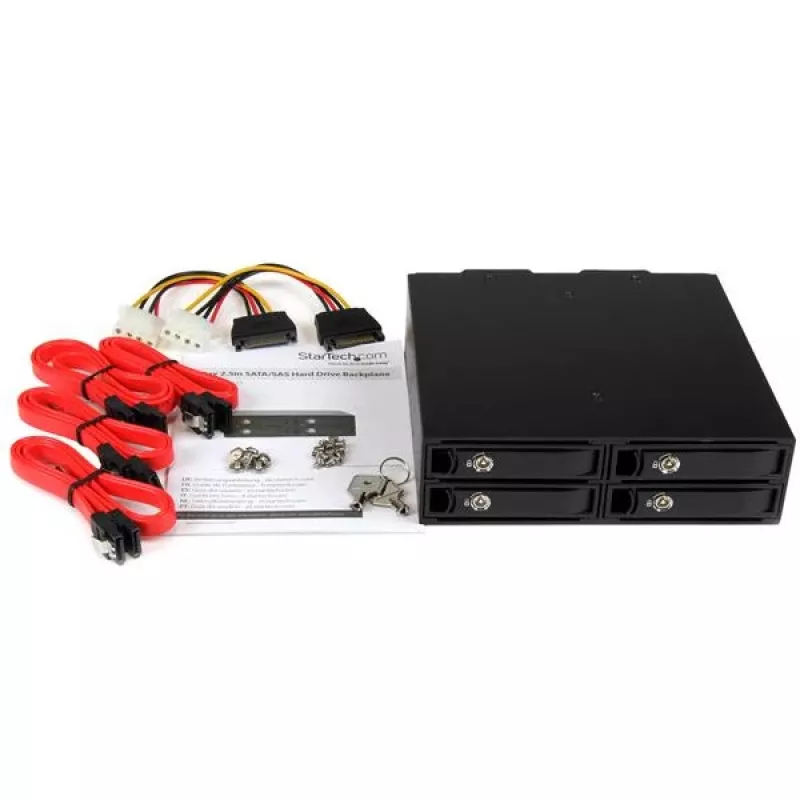 StarTech.com 4-asemainen vaihtokehys-taustalevy 2,5 tuuman SATA/SAS-asemille