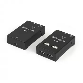 StarTech.com 4-porttinen USB 2.0 -jatko Cat5- tai Cat6-kaapelilla – 130 ft (40 m)