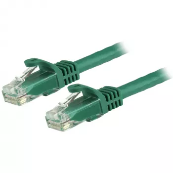 StarTech.com 3 m CAT6 Ethernet-kaapeli – vihreä CAT 6 Gigabit Ethernet -kaapeli – 250 MHz 100 W PoE RJ45 UTP verkko-/verkkokaapeli lukituksella ja vedonpoistolla, yksittäin testattu
