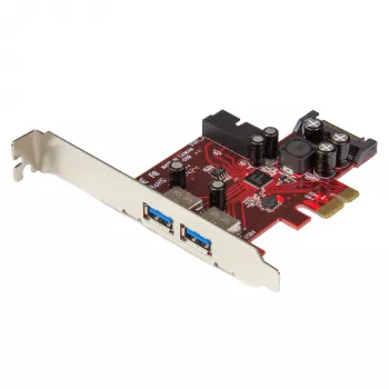 StarTech.com 4-porttinen PCI Express USB 3.0 -kortti – 2 ulkoista ja 2 sisäistä – SATA-virta – UASP-tuki – 2 sisäistä (IDC) emolevyliitäntää