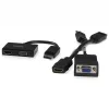 StarTech.com Travel A/V -sovitin: 2-in-1 DisplayPort HDMI:hen tai VGA:han