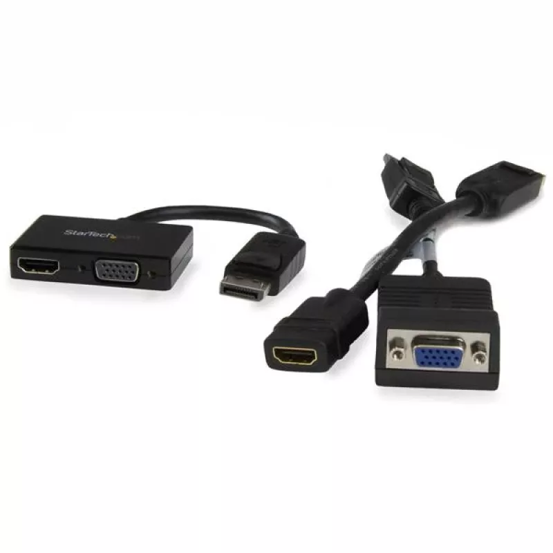 StarTech.com Travel A/V -sovitin: 2-in-1 DisplayPort HDMI:hen tai VGA:han